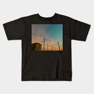 Sunset City View Kids T-Shirt